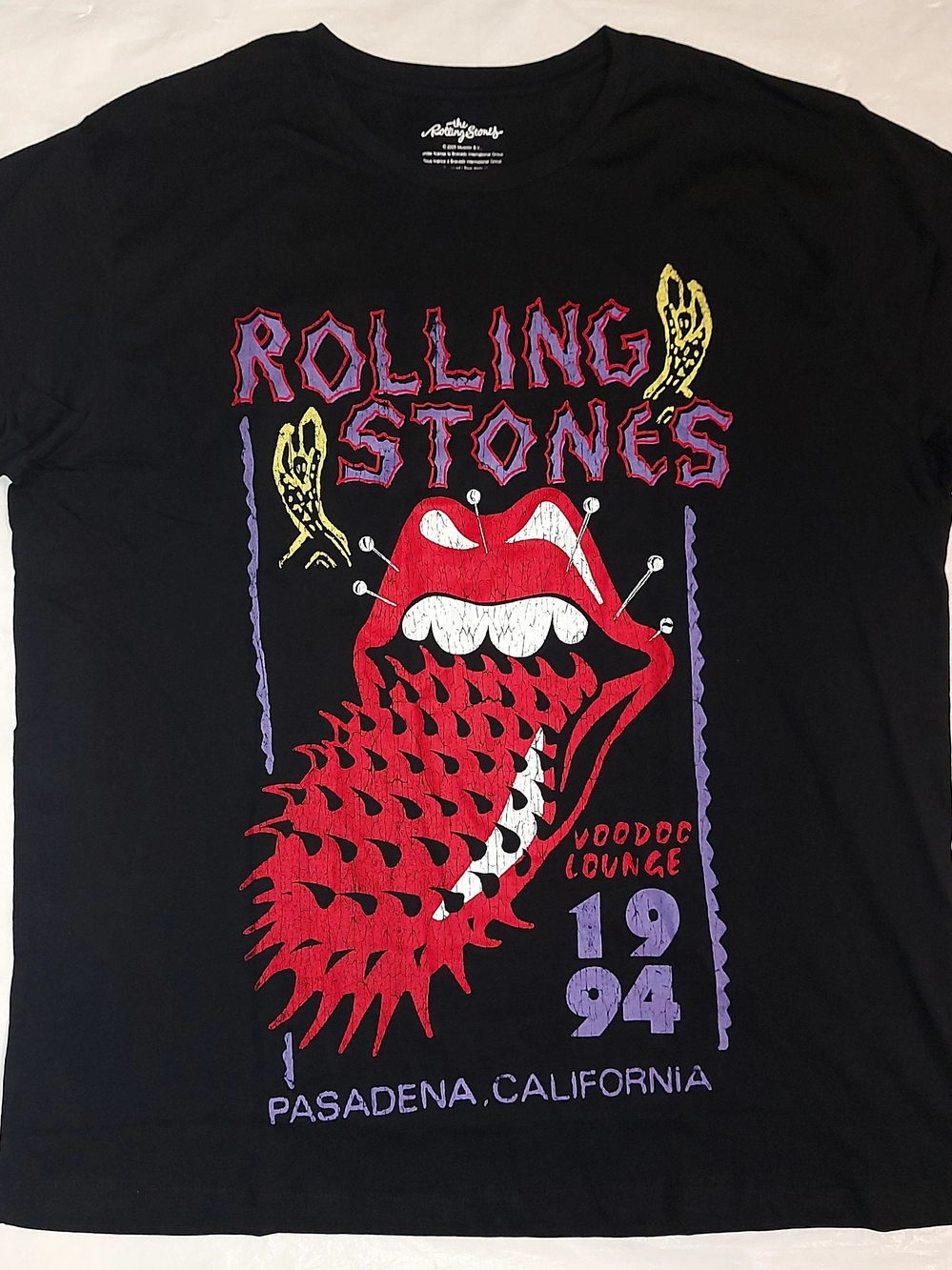 Bravado Black Rolling Stones 'Voodoo Lounge 1994' Graphic Tee